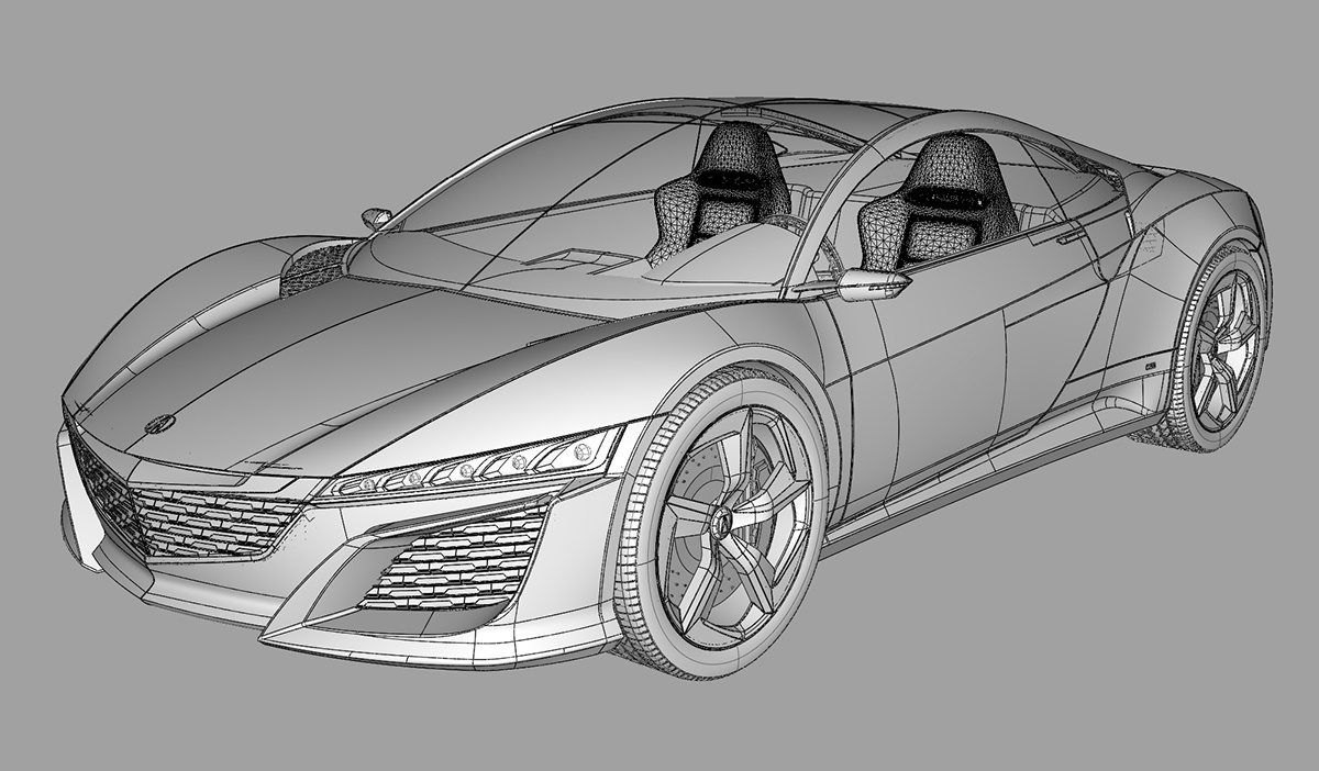 Alias车辆建模分享-Acura NSX Concept 2012