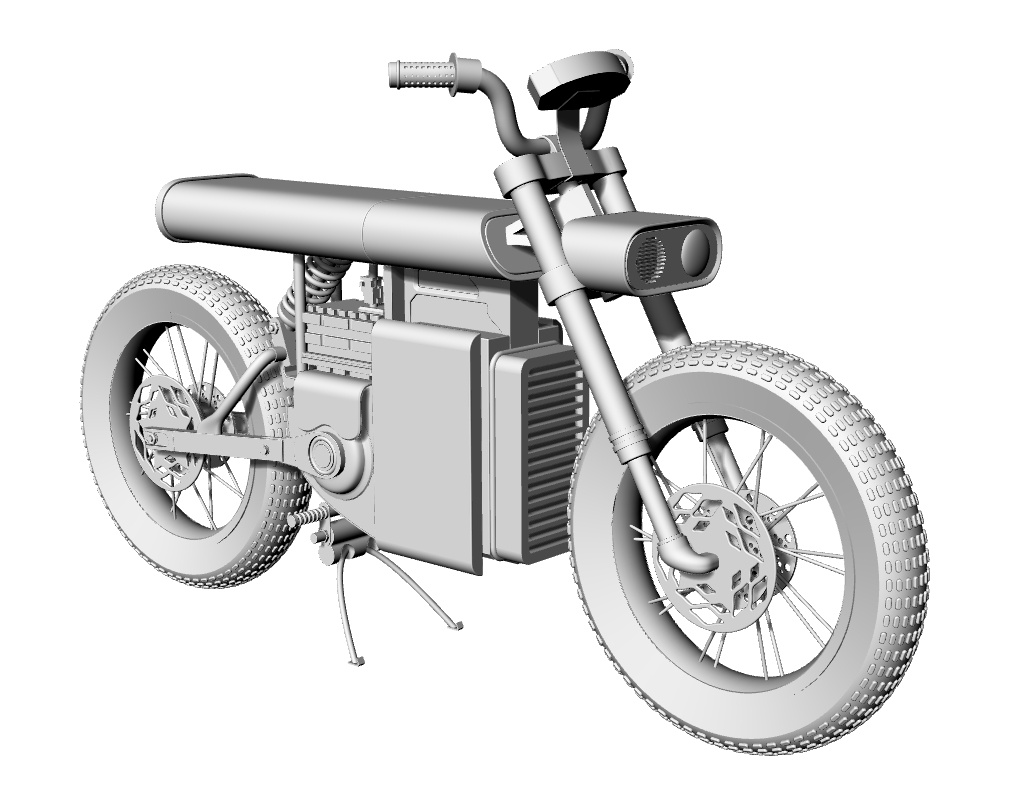高精度摩托车（可3d打印）